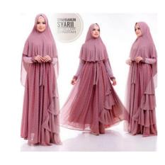 MEWAH ! Gaun pesta cantik tulle motif mix ceruty premium