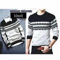 sweater rajut pria michael black rajut tribal
