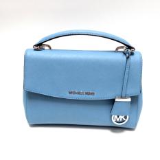 Michael Kors Ava Small Saffiano Leather Satchel (Sky)