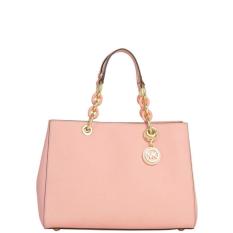 Michael Kors Cynthia Pale Pink Leather MEDIUM Authentic Original Store