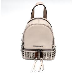 Michael Kors Rhea Studded Extra Small Messenger Backpack (Cement)
