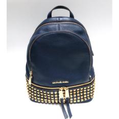 Michael Kors Rhea Studded Medium Backpack (Navy)