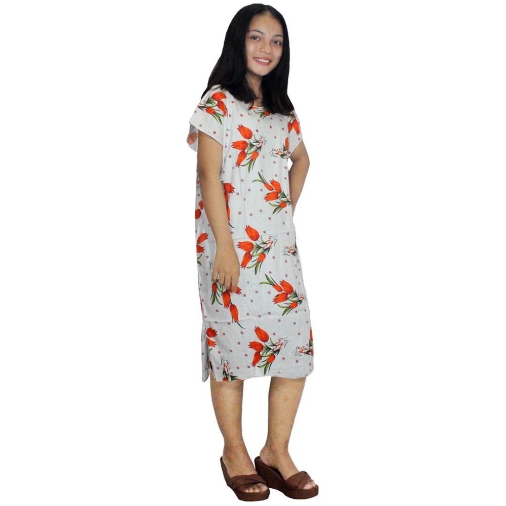 Midi, Daster Midi, Dress Santai, Baju Tidur, Piyama, Atasan Batik (BPT002-123) Batik Alhadi