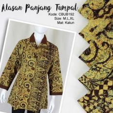 Mila Style - Baju Batik Blus Batik Lengan Panjang Tumpal Kembang - Multicolor
