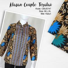 Mila Style - Baju Batik Sarimbit Blus Batik Katun Kembang Teratai - Multicolor