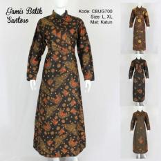 Mila Style - Baju Gamis Batik Klasik Santoso CBUG700 - Multicolor