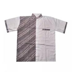 Mila Style Baju Koko Batik Super Jumbo Varian Lukman Edisi 03 - Putih