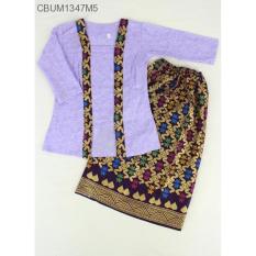 Mila Style - Baju Setelan Kartini Kutubaru Anak Batik Songket Prrada (2) CBUM1347 5-6 tahun - Multi