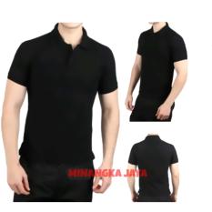 Baju Krah Polos Polo Shirt Pria/Wanita -Hitam Kemeja Casual Pria/Atasan Pria/Wanita Model terbaru Murah-MJ