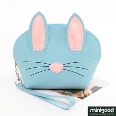 minigood NEW PRODUCT cosmetic bag pouch make up bedak lipstik mascara model kelinci tali pendek