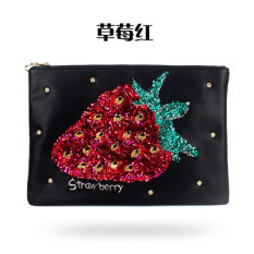 明星包 Minoritas Drama Korea Model Sama Berpayet Tas Tas Tangan (Strawberry Merah)