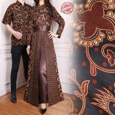 Miracle Couple Gamis Longdress Wena dan Kemeja Batik Pria