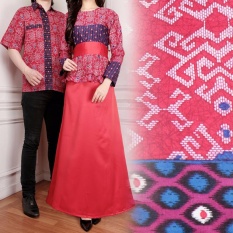 Miracle Couple Gamis Maxi Longdress Satin-Merah