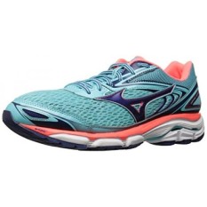 Mizuno Menjalankan Wanita Wave Menginspirasi Cangkul, Biru Radiance/Blueprint/Fiery Karang, 8.5 B Kami-Internasional
