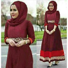 MJ Gamis Nurhaliza Syari - Maroon