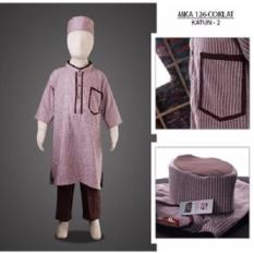 MKA 126 Coklat 2-13tahun koko anak bandung bahan katun balita berkuali