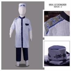 MKA 127 Dongker 2-13 tahun baju koko anak gemuk model gamis
