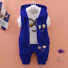 Mline setelan 3in1 anak laki laki 2-5th baju anak laki laki jaket anak laki laki