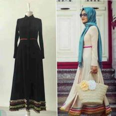 MM MAXI INAYAH SYARI GAMIS MUSLIM FASHION MAXI SPANDEK KOREA FIT TO XL