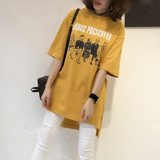 MM Anda Meningkatkan Kode Tipis Lengan Pendek Blus Kaus (Hitam) Baju Wanita Gaun Wanita Gaun Wanita