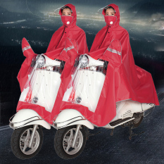 Mobil Listrik Sepeda Motor Bersepeda Dewasa Jas Hujan Masker (Merah Yang Mendalam Bernapas Katup Masker)