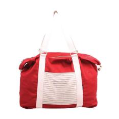Mockup BWK 08 Striped Weekender Tas Wanita - Red