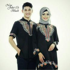 MODEL-BAJU COUPLE MUSLIM JULIET BORDIR (BLACK)