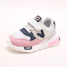 Model Musim Gugur Kecil Balita Sepatu Sneakers Sepatu Anak (Merah Muda)