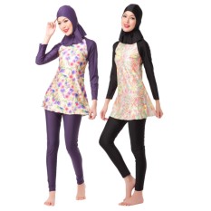 Sederhana Islam Swimwear Swimsuit Islami Jilbab Wanita Swimwear Penuh Cakupan Swimwear Muslim Renang Pakaian Renang Swimsuit (hitam)-Intl