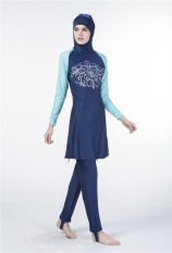 Sederhana Baju Renang Muslim Hajib Islam Baju Renang untuk Wanita Mayo Penuh Sarung Konservatif Burkini Berenang Pakaian-Internasional