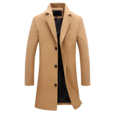 Modis Bagian Panjang The Man Jaket Angin Wol Jaket Parka (Coklat Muda (Konvensional))
