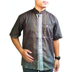 Moisino Baju Koko Eksklusif Lengan Pendek Coklat