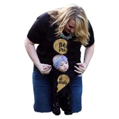 Mom & Me Bayi Yang Baru Lahir Baby Girl Huruf Baju Monyet Keluarga Terbaik Teman Pakaian Pakaian-Intl