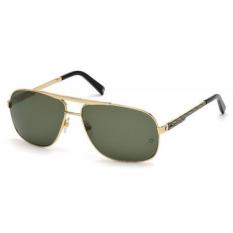 Mont Blanc Mens Designer Sunglasses, Shiny Rose Gold/Green, 63-14-140 - intl