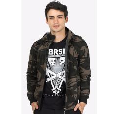 Jaket Army Canvas Pria ISC 313 Hoodie Jacket Casual Montaza