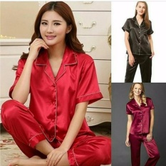 Moscow Piyama Satin Angela_BLACK
