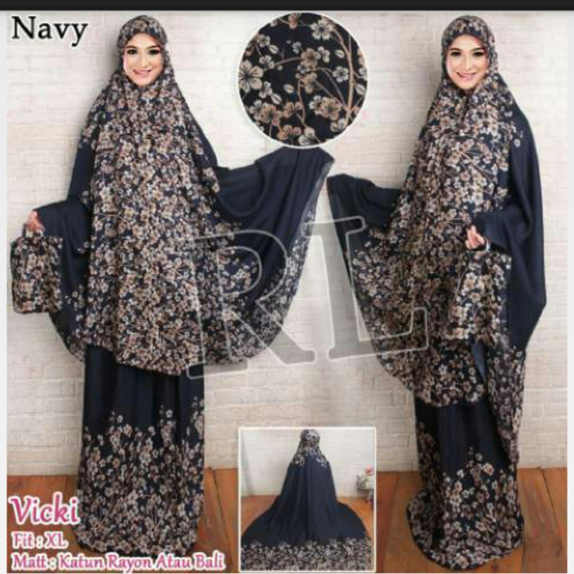 Moscow/Mukena katun rayon/Mukena bali/Mukena bunga/Mukena murah/Fashion muslim/Mukena Vicky