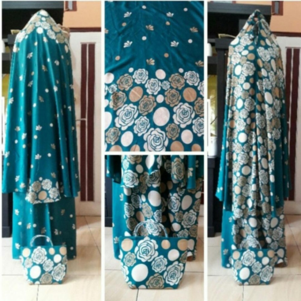 Moscow/Mukena katun rayon/mukena bali/mukena murah/Mukena Jumbo/Mukena mawar