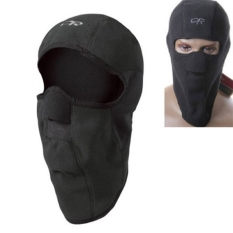 Topi Masker Wajah Penuh Leher untuk Sepeda Motor Balaclava Ski Musim Dingin Hitam-Intl