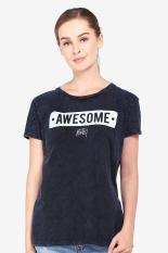 MOUTLEY Women Clothing Tops T-Shirts Wanita Busana Atasan T-Shirts Black Hitam Diskon discount murah bazaar baju celana fashion brand branded