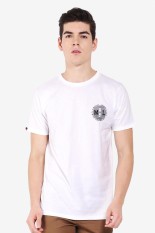 MOUTLEY Pakaian Atasan Kasual Kaos T-Shirt Pria Men Tshirt White Diskon discount murah bazaar baju celana fashion brand branded