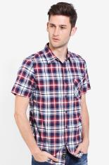 MOUTLEY Pakaian Kemeja Formal Pria Men Shirt Blue Diskon discount murah bazaar baju celana fashion brand branded