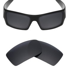 MRY POLARIZED Penggantian Lensa untuk Gascan Sunglasses Stealth Hitam-Intl