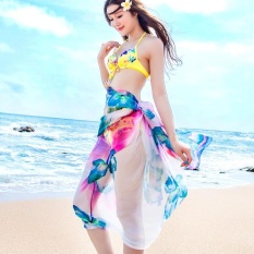 Ms. Sun Tipis Sutra Chiffon Syal Syal Syal Kerudung Syal Handuk Pantai Spring Musim Panas-Intl