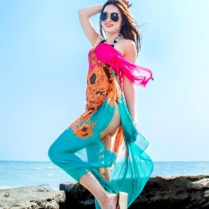 Ms. Sun Tipis Sutra Chiffon Syal Syal Syal Kerudung Syal Handuk Pantai Spring Musim Panas-Intl