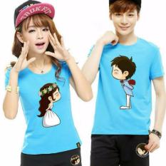 MT'COUPLE - Kaos Couple BRIDE Biru Baju Pasangan Kaos Pasangan Kaos Couple T-Shirt