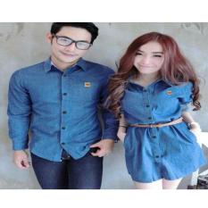 MT'COUPLE - Kemeja Couple Dress Denim VALENTINE | Busana Pasangan | Baju Pasangan | Kemeja Pasangan | Kemeja