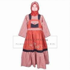 MTA 229 DE Oren 2-12 tahun grosir busana/ baju muslim anak perempuan (gamis)