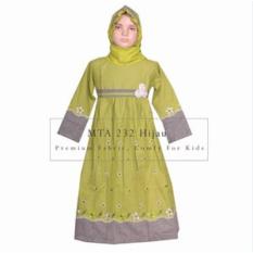 MTA 232 Hijau (2-12 tahun) Grosir Baju Anak Muslim Gamis Murah