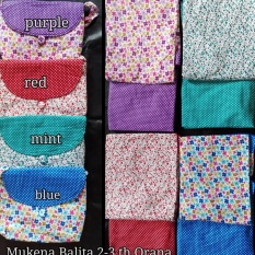 Mukena Anak Balita Katun Bunga Qrana